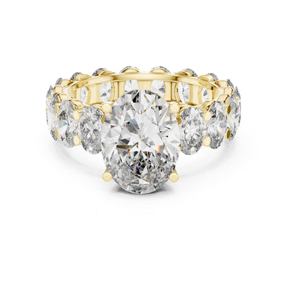 Oval Eternity Lab Grown Diamond Engagement Ring