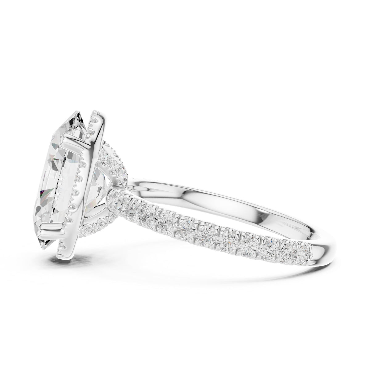 Oval Halo Lab Grown Diamond Engagement Ring