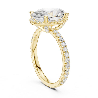 Oval Halo Lab Grown Diamond Engagement Ring
