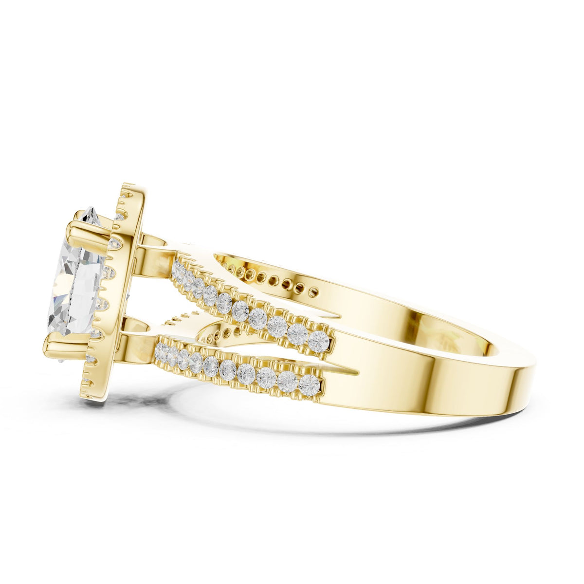 Oval Halo Lab Grown Diamond Engagement Ring
