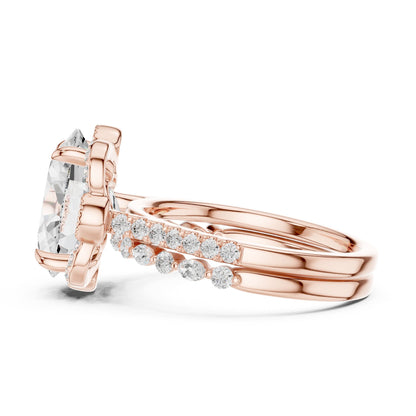 Oval Halo Lab Grown Diamond Engagement Ring