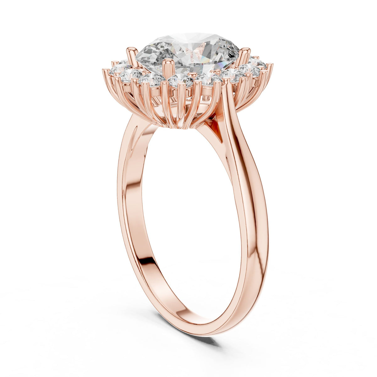 Oval Halo Lab Grown Diamond Engagement Ring