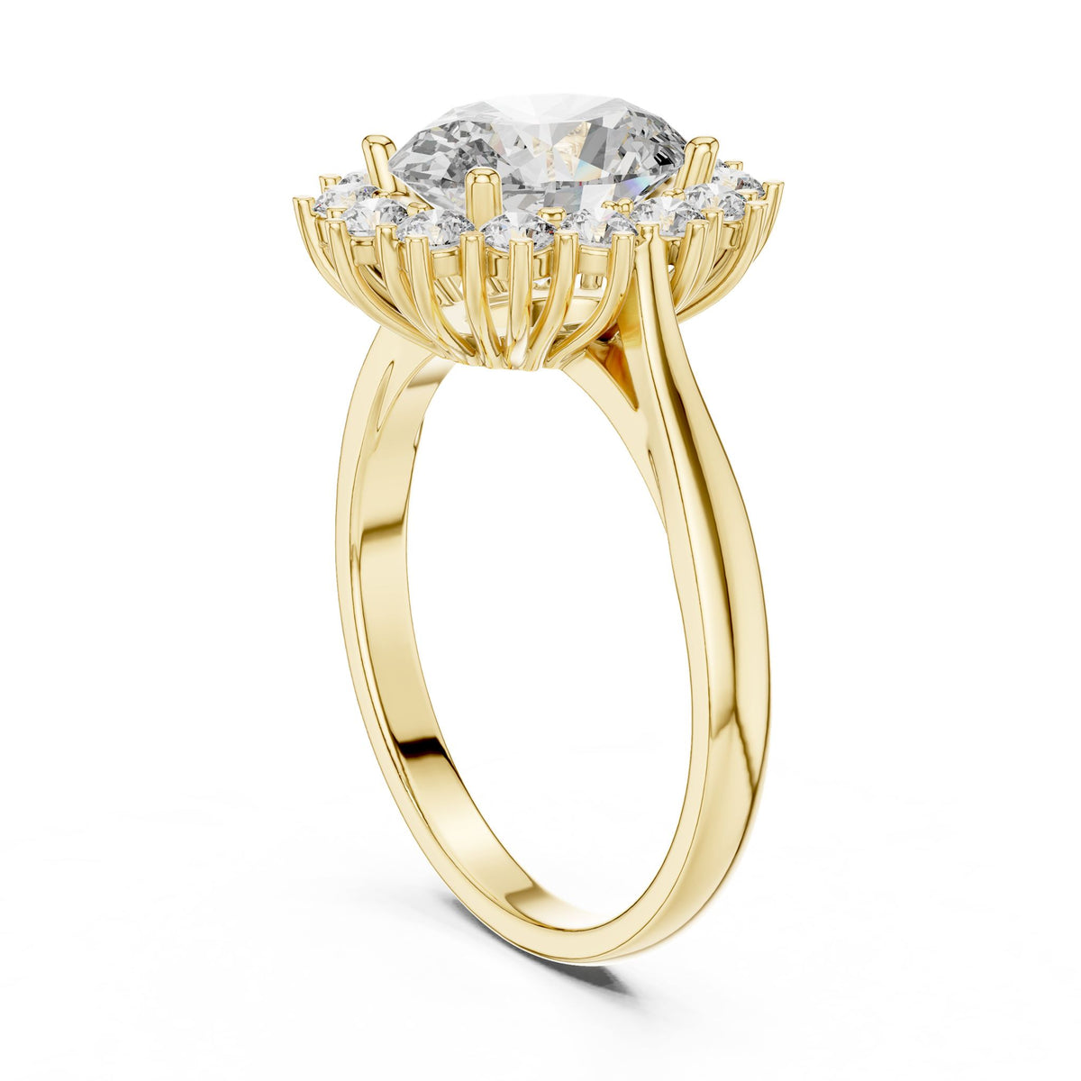 Oval Halo Lab Grown Diamond Engagement Ring
