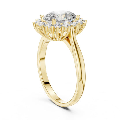 Oval Halo Lab Grown Diamond Engagement Ring