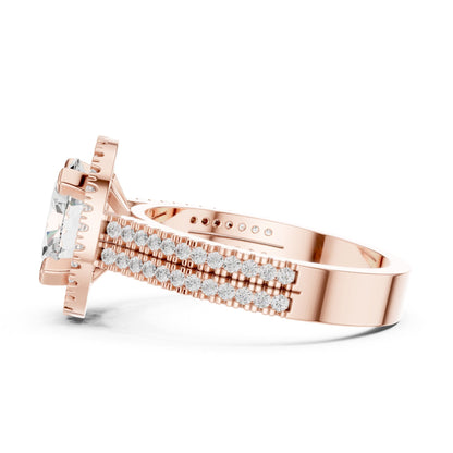 Oval Halo Lab Grown Diamond Engagement Ring