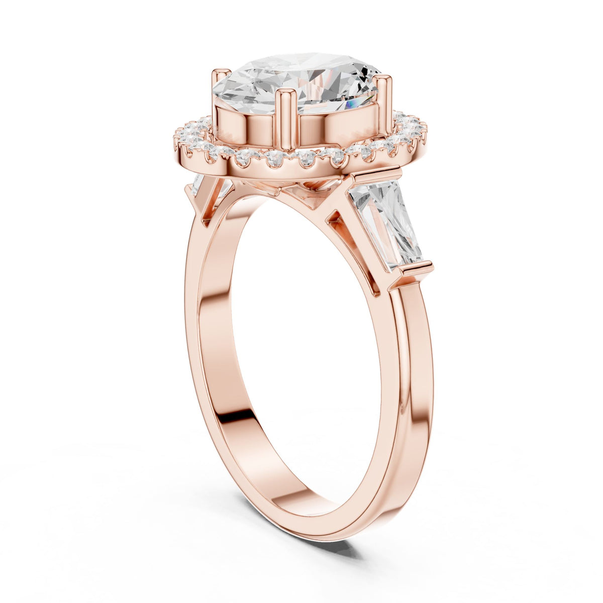 Oval Halo Lab Grown Diamond Engagement Ring
