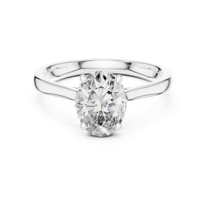 Oval Halo Lab Grown Diamond Engagement Ring
