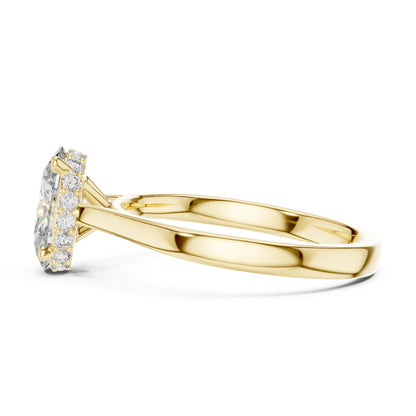 Oval Halo Lab Grown Diamond Engagement Ring