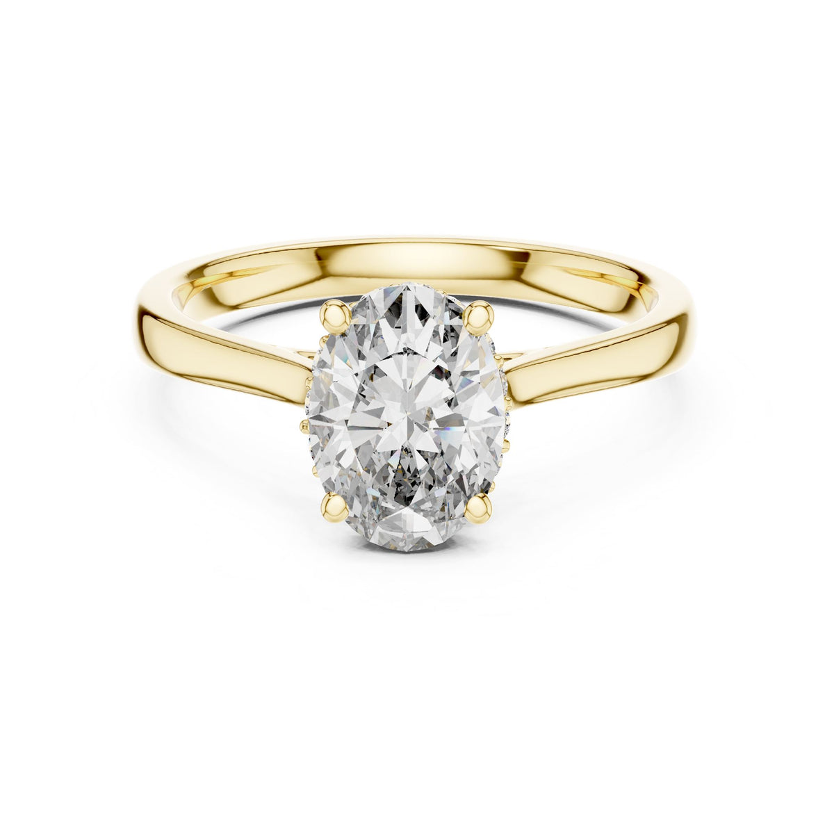 Oval Halo Lab Grown Diamond Engagement Ring
