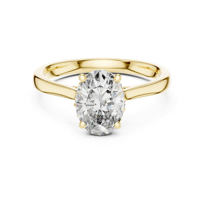 Oval Halo Lab Grown Diamond Engagement Ring