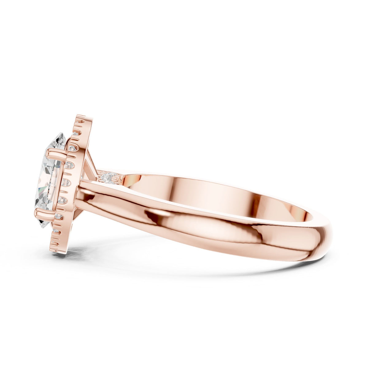 Oval Halo Lab Grown Diamond Engagement Ring
