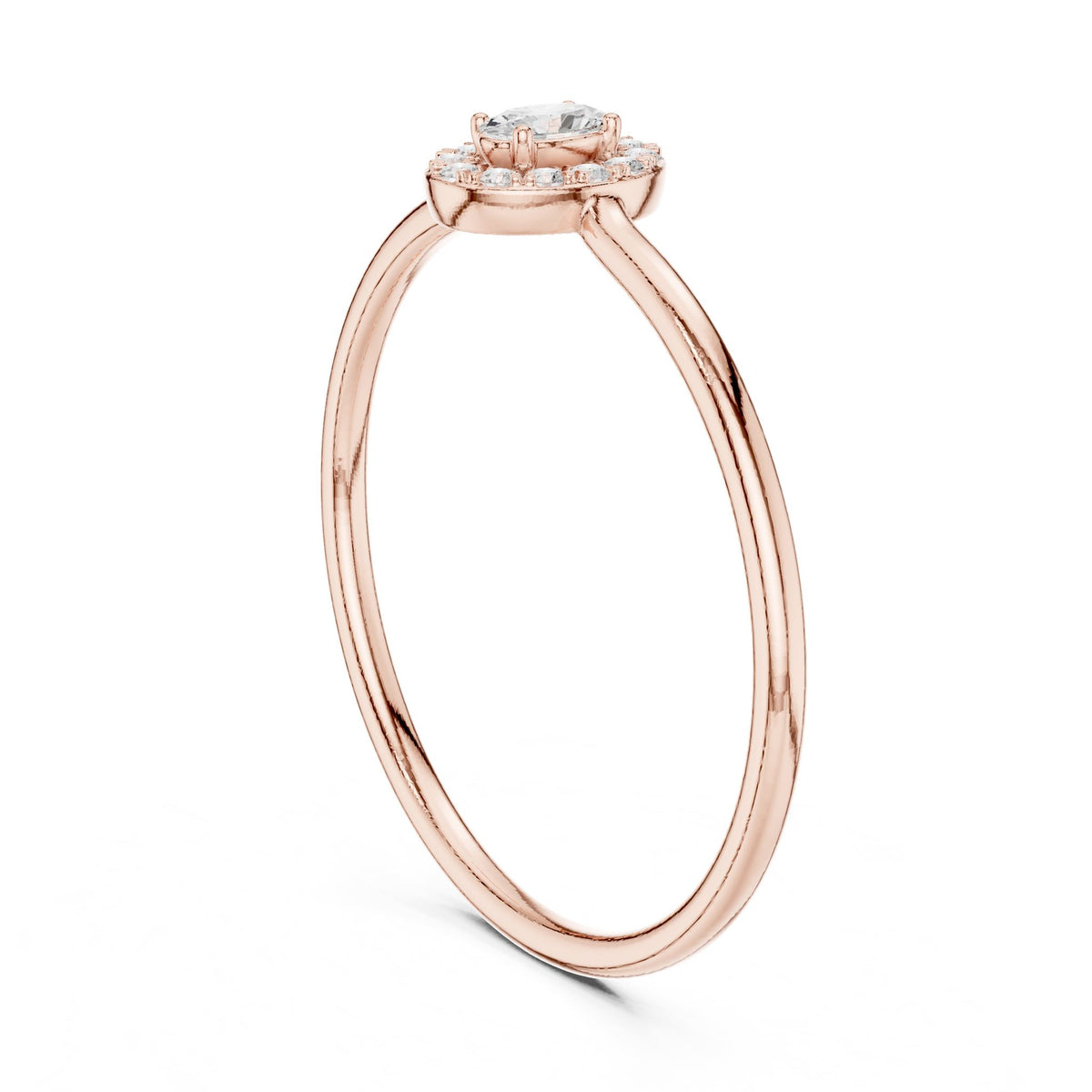 Oval Halo Lab Grown Diamond Engagement Ring
