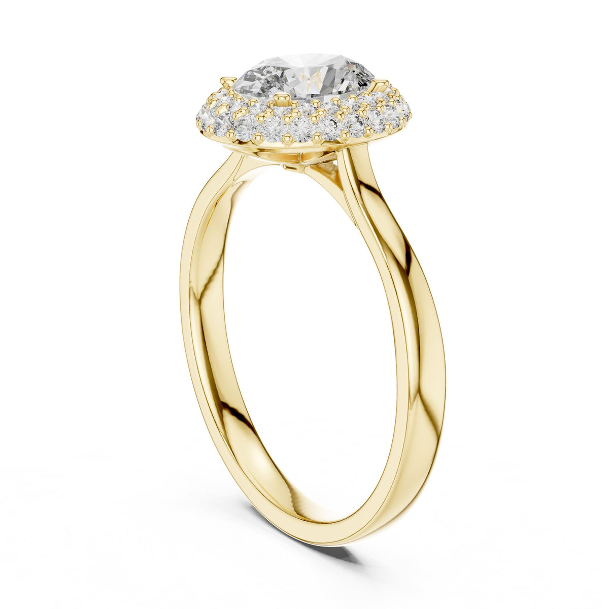 Oval Halo Lab Grown Diamond Engagement Ring