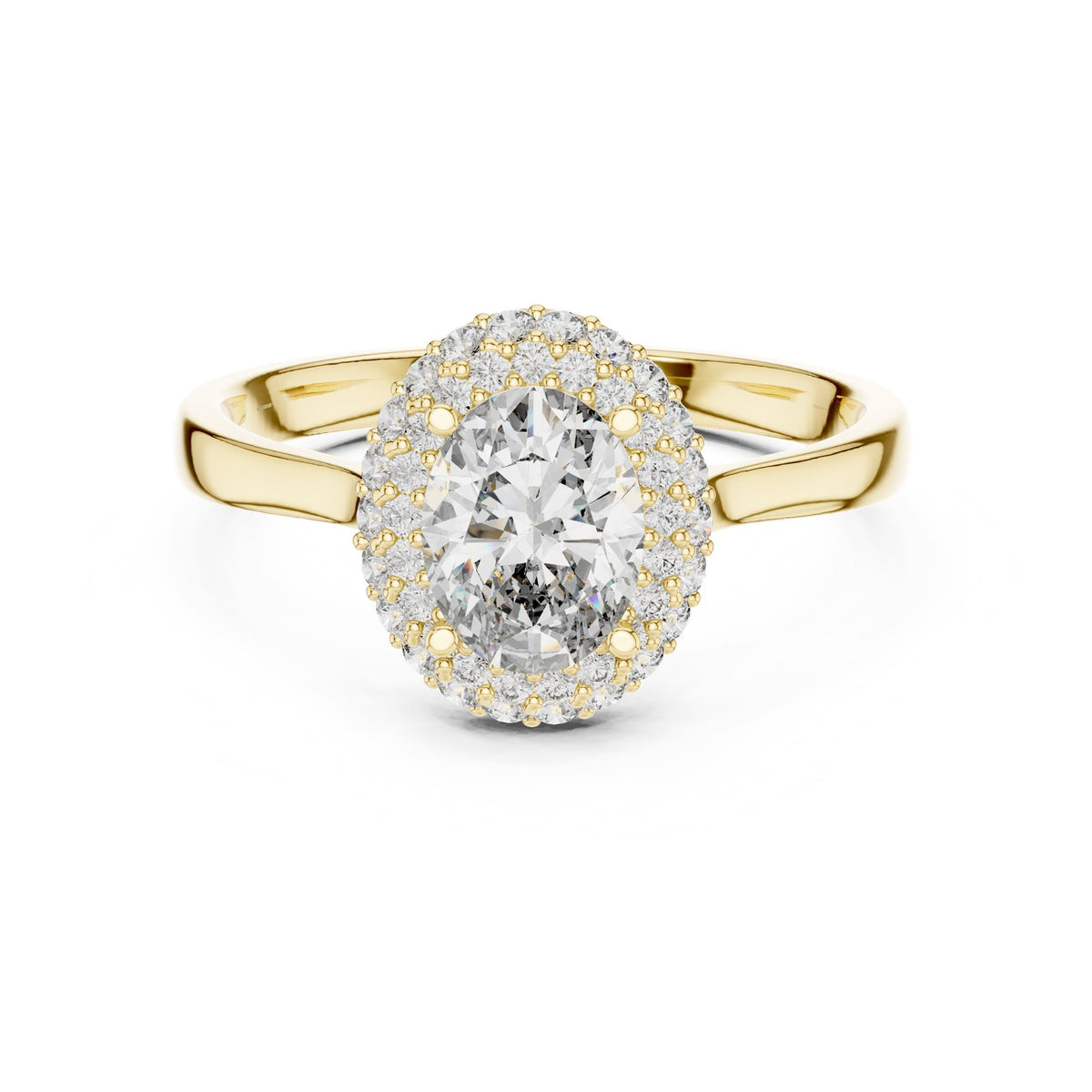 Oval Halo Lab Grown Diamond Engagement Ring