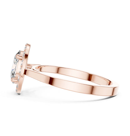 Oval Halo Lab Grown Diamond Engagement Ring