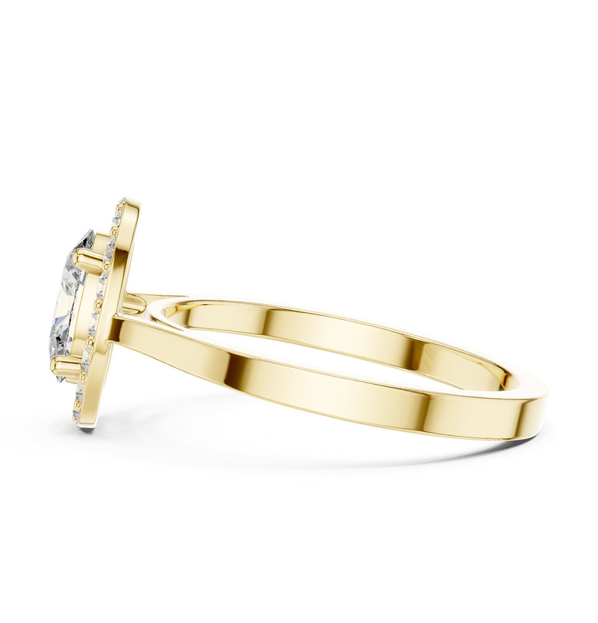 Oval Halo Lab Grown Diamond Engagement Ring