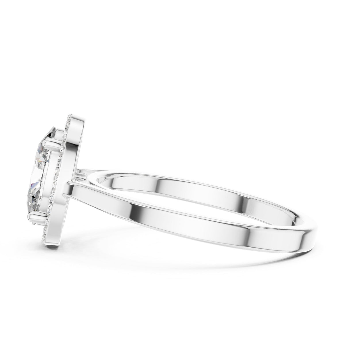 Oval Halo Lab Grown Diamond Engagement Ring