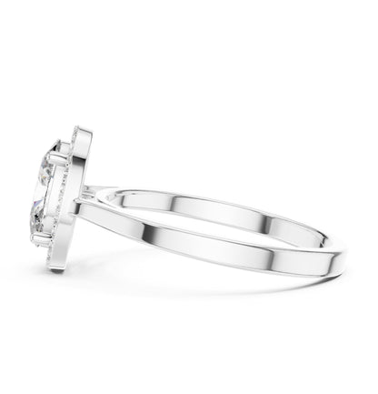 Oval Halo Lab Grown Diamond Engagement Ring