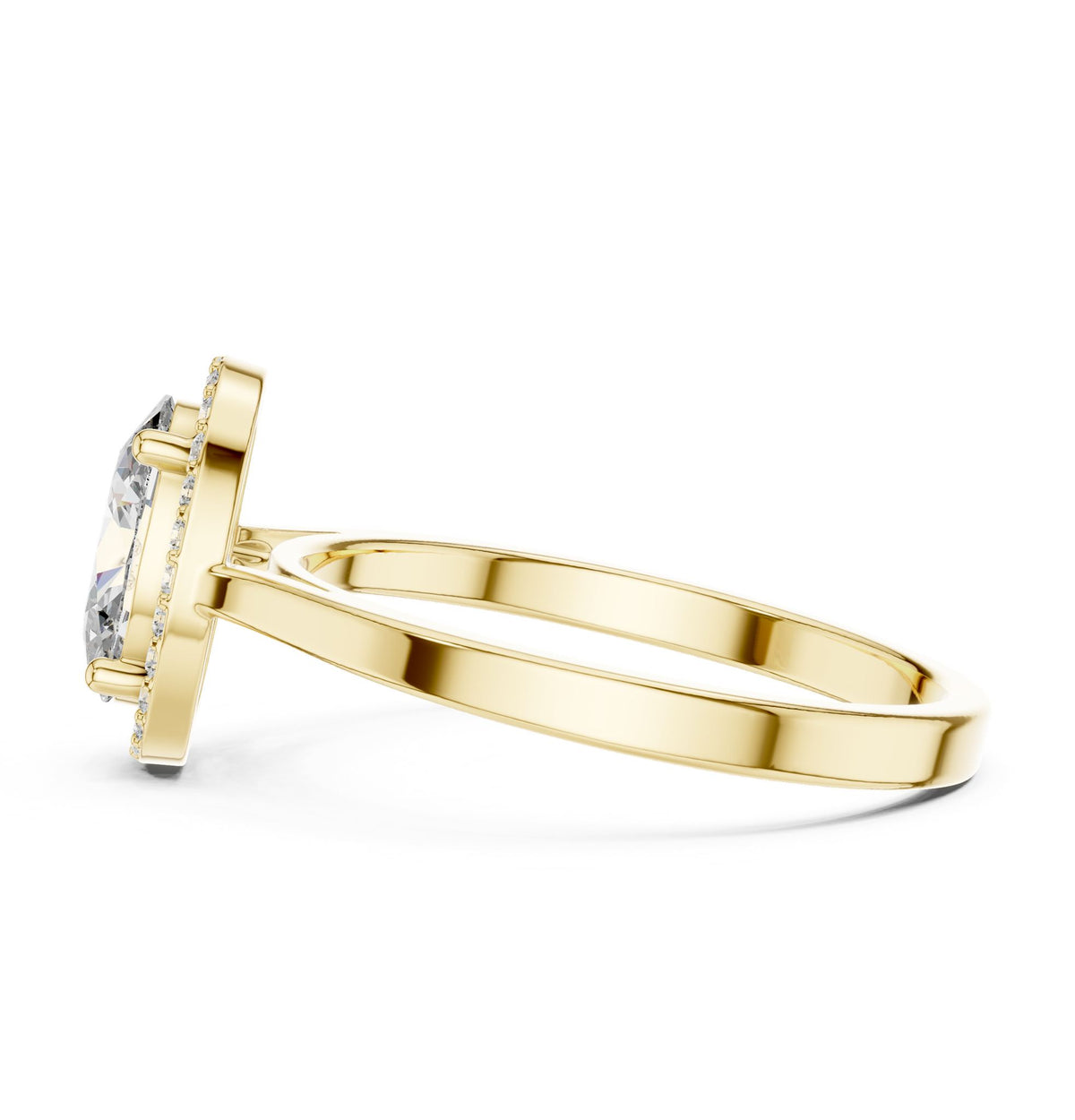 Oval Halo Lab Grown Diamond Engagement Ring