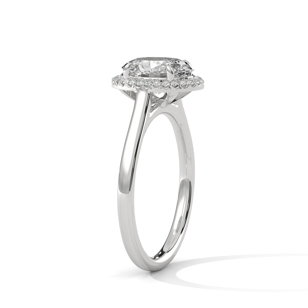 Oval Halo Lab Grown Diamond Engagement Ring