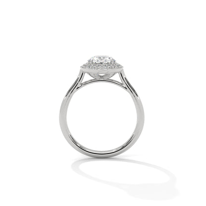 Oval Halo Lab Grown Diamond Engagement Ring