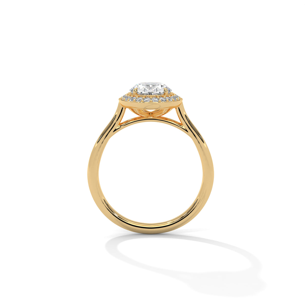 Oval Halo Lab Grown Diamond Engagement Ring