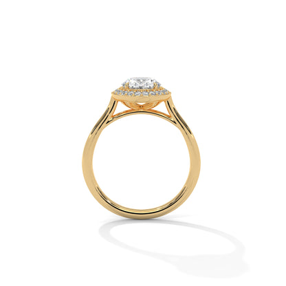 Oval Halo Lab Grown Diamond Engagement Ring