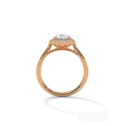 Oval Halo Lab Grown Diamond Engagement Ring