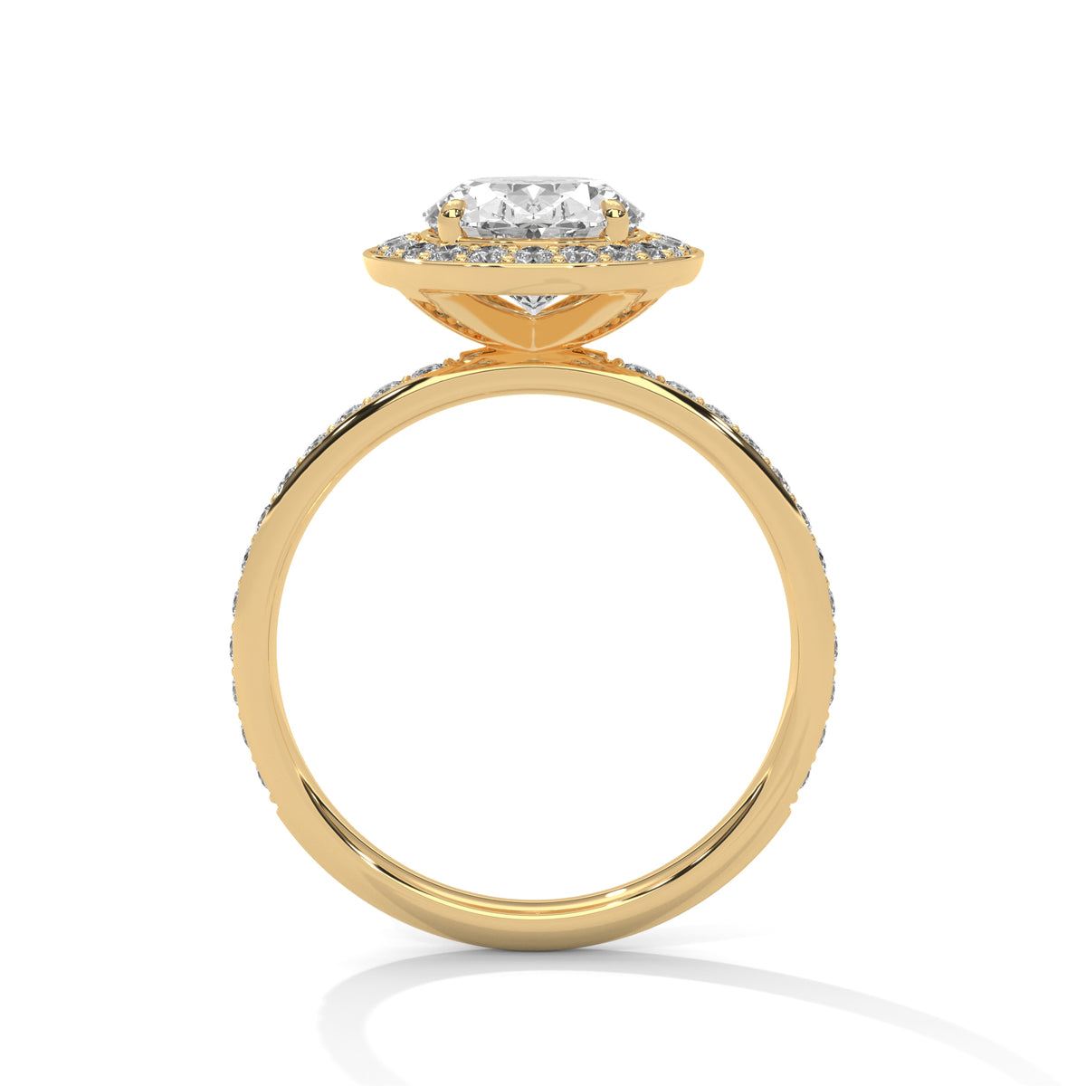 Oval Halo Lab Grown Diamond Engagement Ring