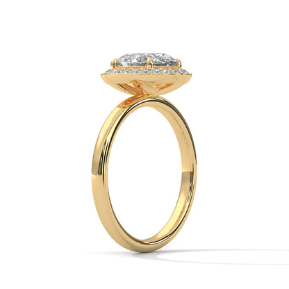 Oval Halo Lab Grown Diamond Engagement Ring