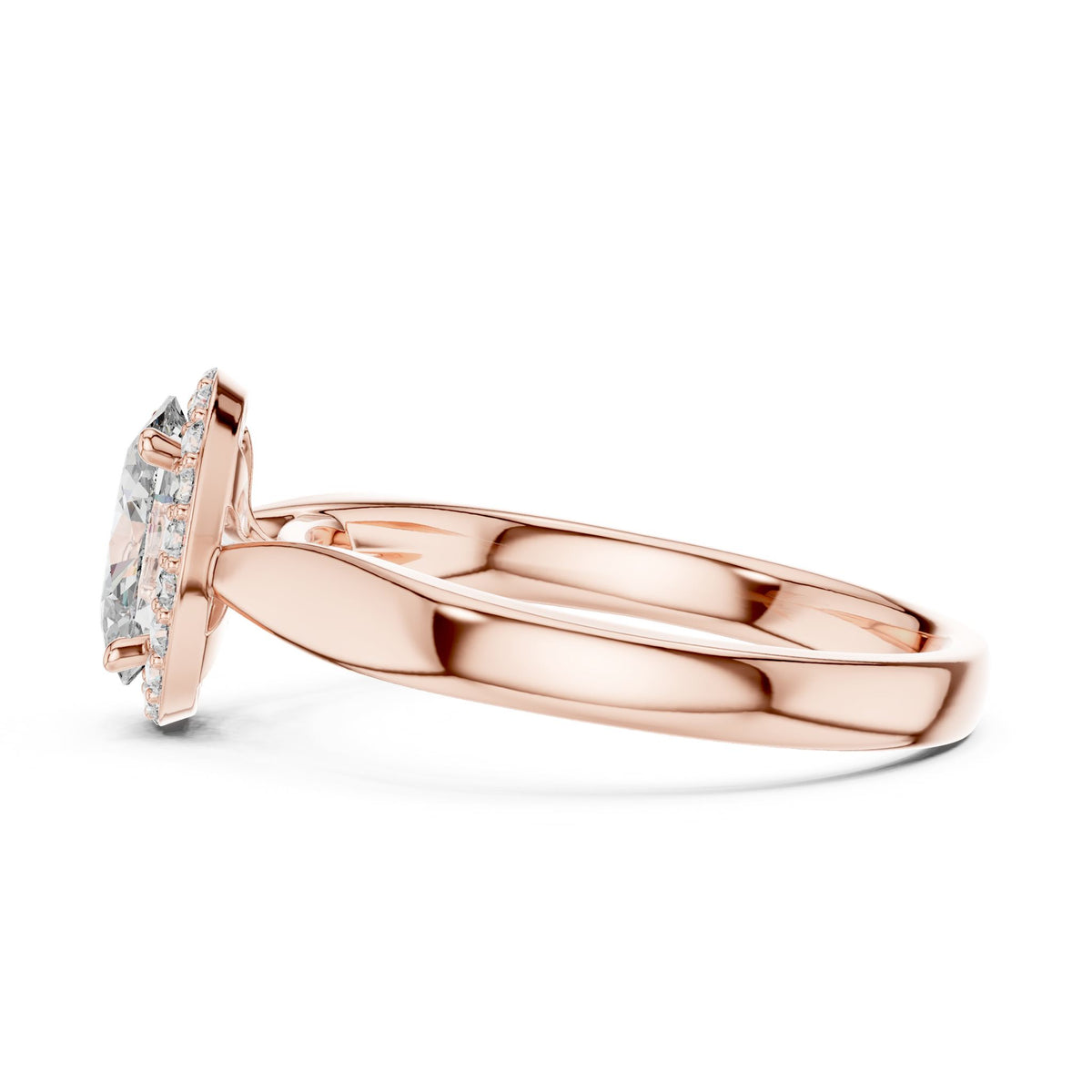 Oval Halo Lab Grown Diamond Engagement Ring