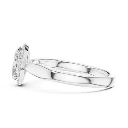 Oval Halo Lab Grown Diamond Engagement Ring