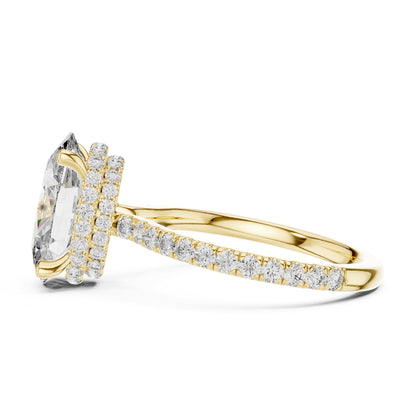 Oval Halo Lab Grown Diamond Engagement Ring