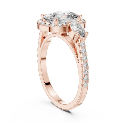 Oval Halo Lab Grown Diamond Engagement Ring