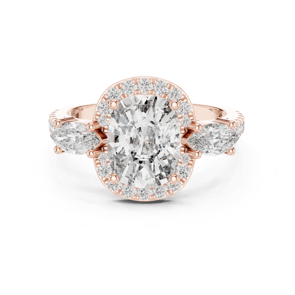 Oval Halo Lab Grown Diamond Engagement Ring
