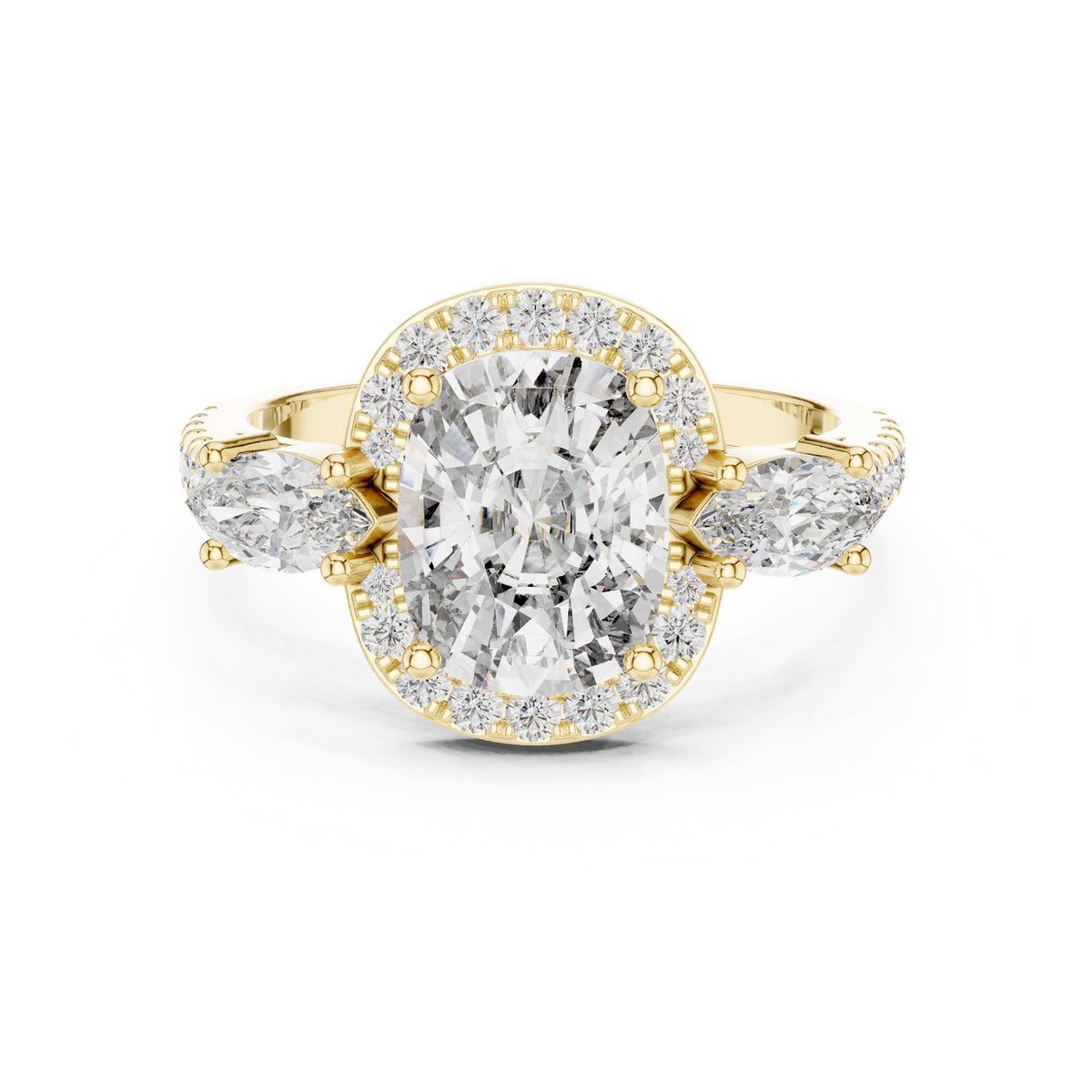 Oval Halo Lab Grown Diamond Engagement Ring