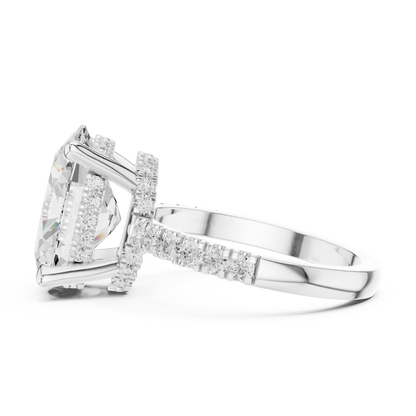 Oval Halo Lab Grown Diamond Engagement Ring