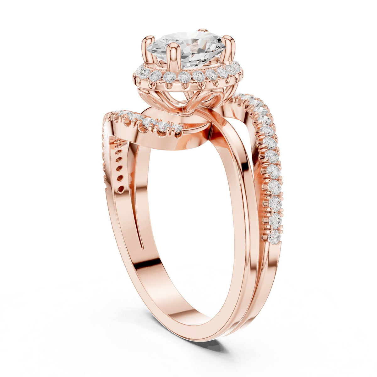 Oval Halo Lab Grown Diamond Engagement Ring