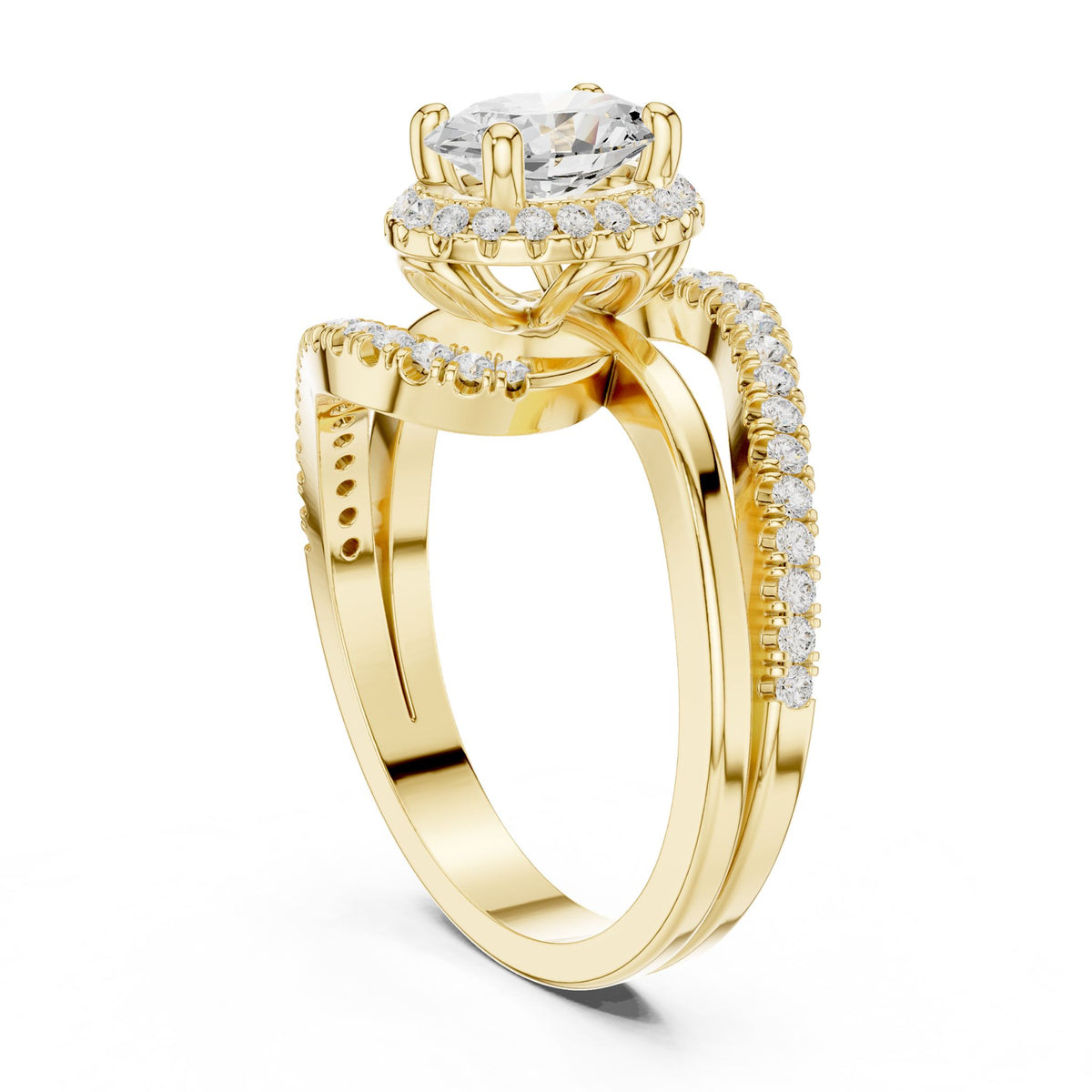 Oval Halo Lab Grown Diamond Engagement Ring