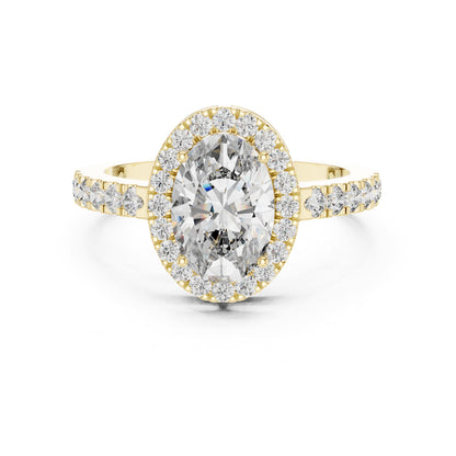 Oval Halo Lab Grown Diamond Engagement Ring