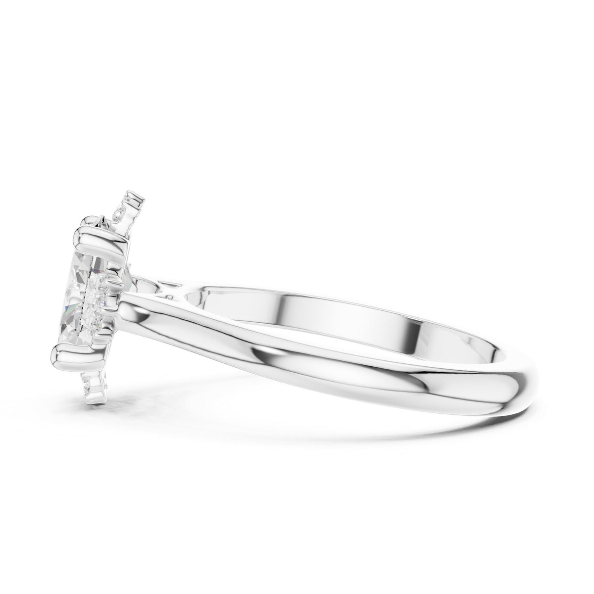 Oval Halo Lab Grown Diamond Engagement Ring