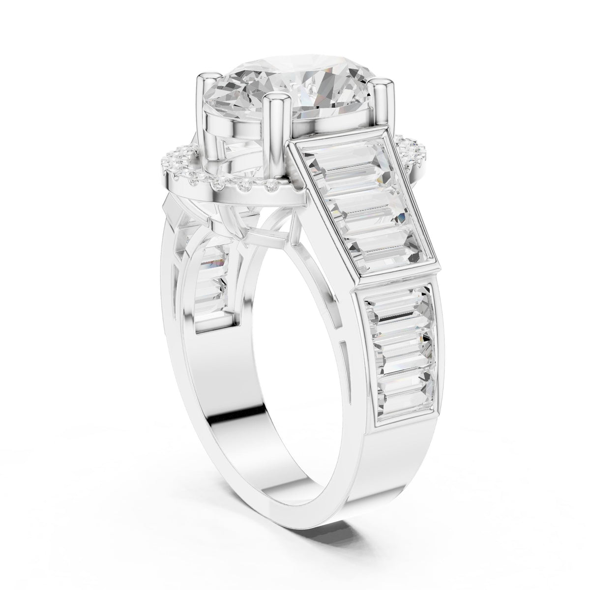 Oval Halo Lab Grown Diamond Engagement Ring
