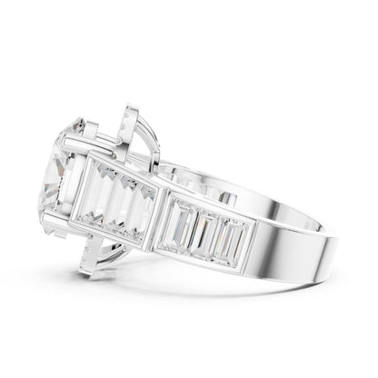 Oval Halo Lab Grown Diamond Engagement Ring