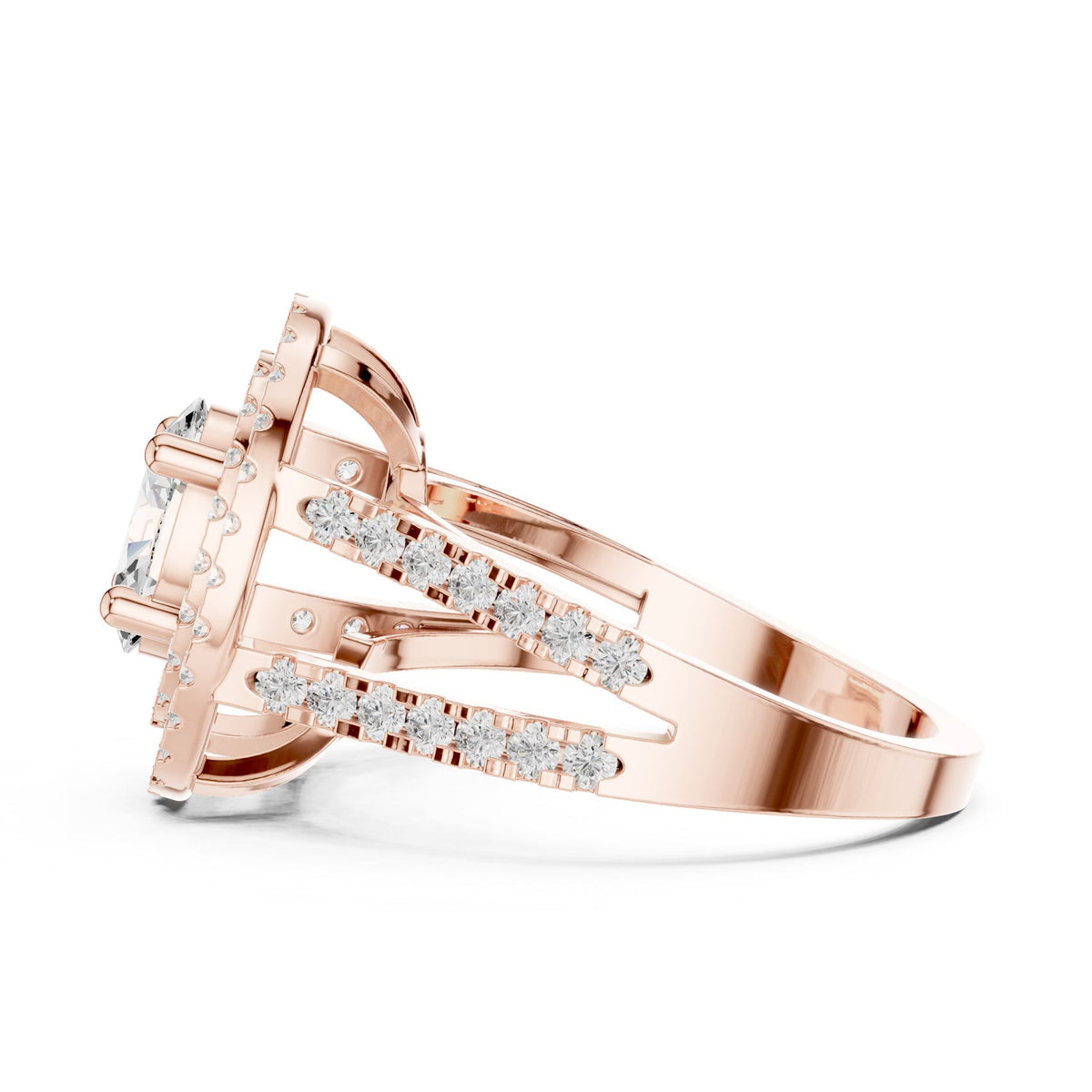 Oval Halo Lab Grown Diamond Engagement Ring