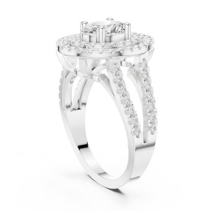 Oval Halo Lab Grown Diamond Engagement Ring