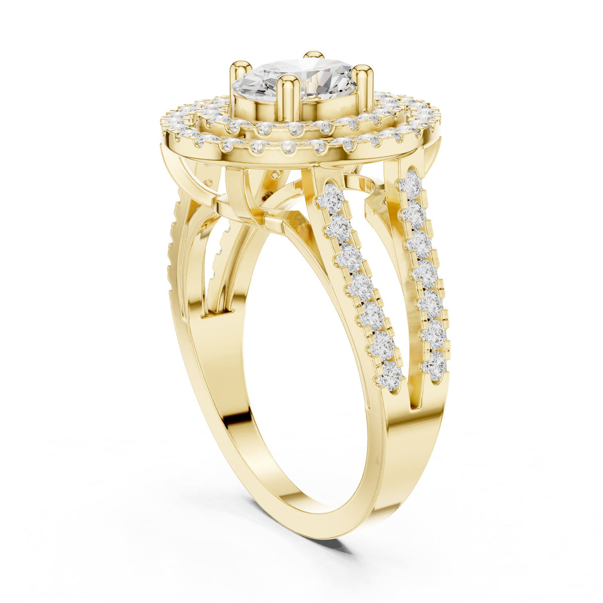 Oval Halo Lab Grown Diamond Engagement Ring