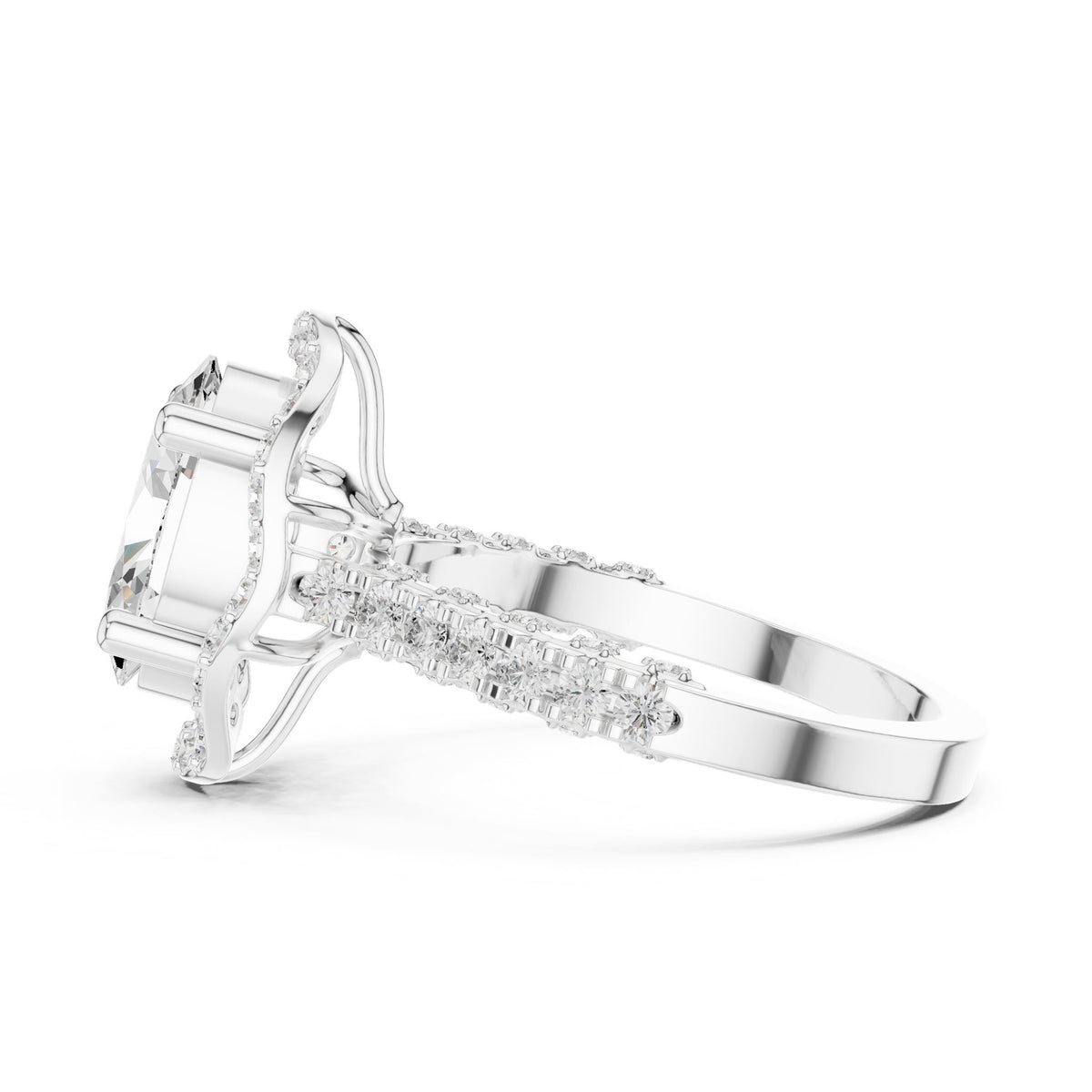 Oval Halo Lab Grown Diamond Engagement Ring