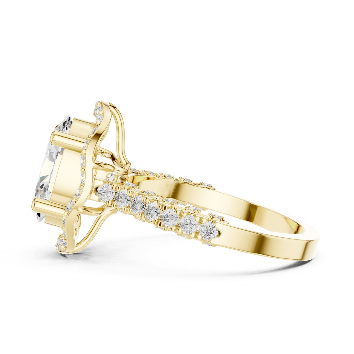 Oval Halo Lab Grown Diamond Engagement Ring