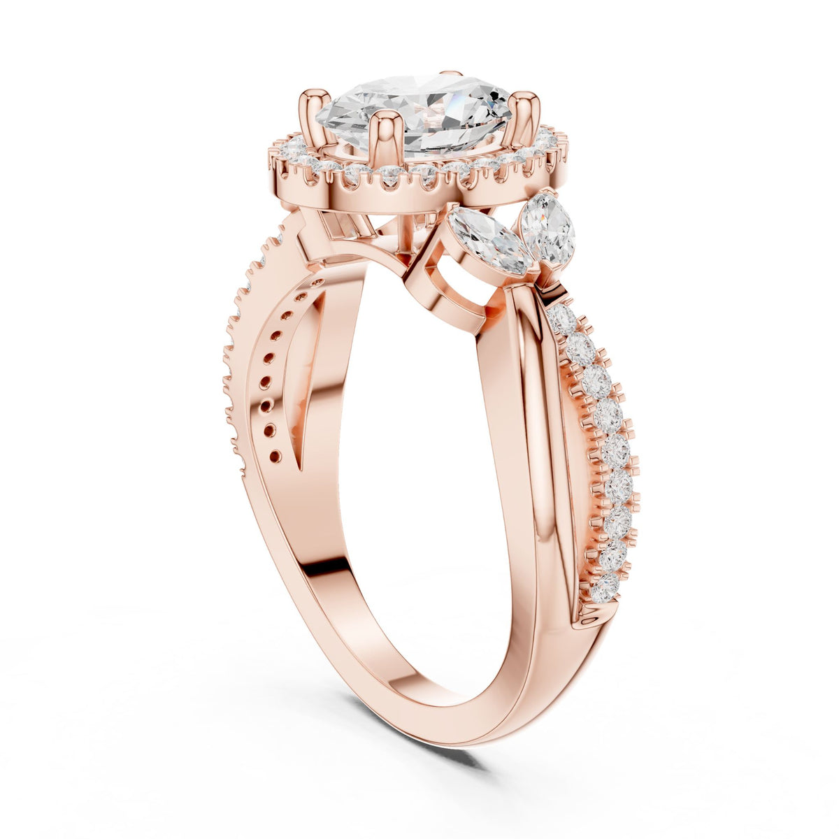 Oval Halo Lab Grown Diamond Engagement Ring