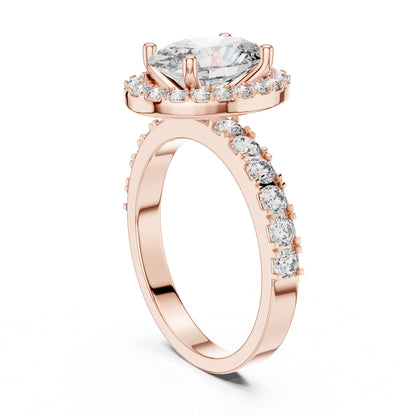 Oval Halo Lab Grown Diamond Engagement Ring